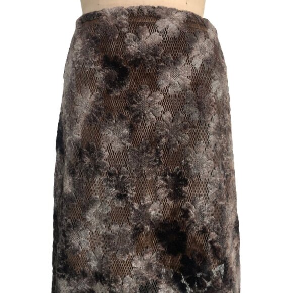 Vintage 90s crochet lace mash floral  maxi skirt - Picture 10 of 16